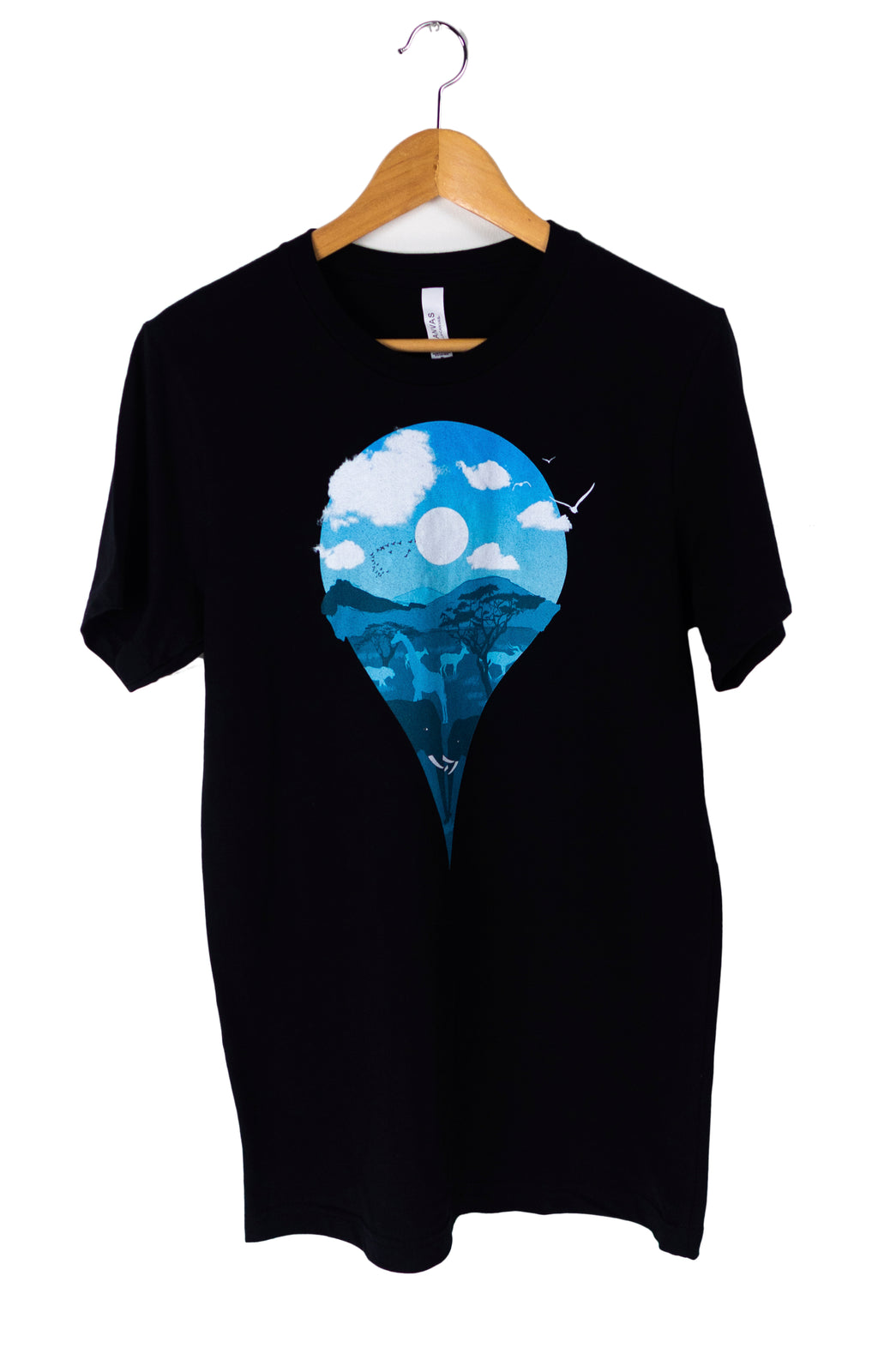 Location Marker Unisex T-Shirt (Night)