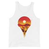 Location Marker Unisex Tank Top (Day)