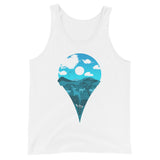 Location Marker Unisex Tank Top (Night)